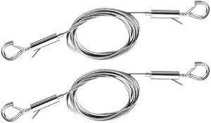 2PCS Adjustable Picture Hanging Wire Kit, Heavy Duty Mirror and Art Frame Hanging Solution, 3.3FT Stainless Steel Rope Supports Up to 66lbs