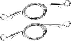 2PCS Adjustable Picture Hanging Wire Kit, Heavy Duty Stainless Steel Rope Supports Up to 66lbs
