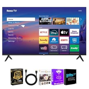 Roku Select Series 4K QLED Smart TV Bundle with HDMI & CPS Plan (55)