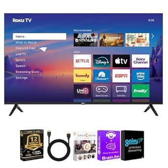 Roku Select Series 4K QLED Smart TV Bundle with HDMI & CPS Plan (55)