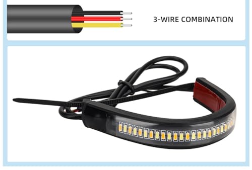 Luces de giro para motocicleta de 12V con anillo intermitente bicolor ámbar y blanco 3