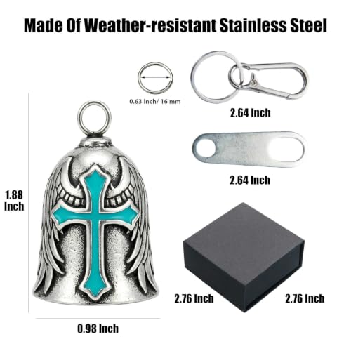Image of Motorcycle Bell Guardian Angel Gremlin Lucky Charm Gift For Riders