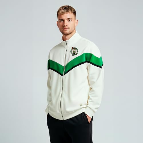 Image of GAME 7 NBA mens X Nba Men's Officially Licensed Long Sleeve Neoprene Zip Up Sweatshirt