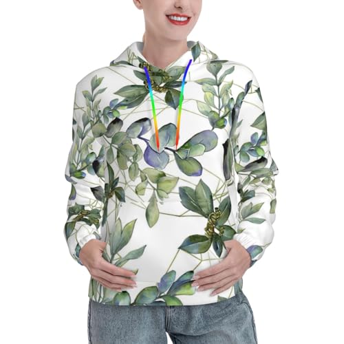Sweat à capuche feuilles d'eucalyptus vert : finis les vêtements d'automne ternes et inconfortables