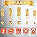 Aienxn 46PCS Brass Compression Tube Fitting Assortment kit- 1/8