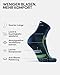 DANISH ENDURANCE 3 Paar Quarter Laufsocken,Knöchelhohe Sportsocken für lange Distanzen, Unisex, Damen & Herren, 1 Schwarz/Grau, 1 Blau/Gelb, 1 Grau/Schwarz, 43-47