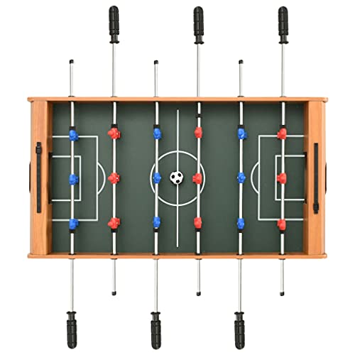 vidaXL Mini Kickertisch Tischkicker Kicker Profi Fussballtisch Fußballtisch Tischfußball Spieltisch Getränkehalter 69x37x62cm Ahorn – Bild 5