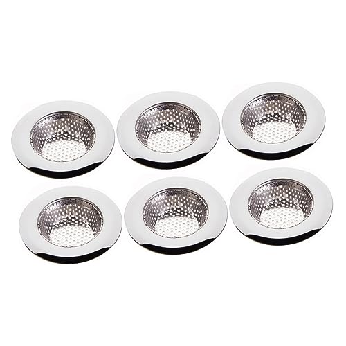 DOITOOL 6pcs Dishwasher Safe Sink Strainer Stainless Steel Mesh Filter Kitchen Sink Drain Net Food Catcher Drain Filter