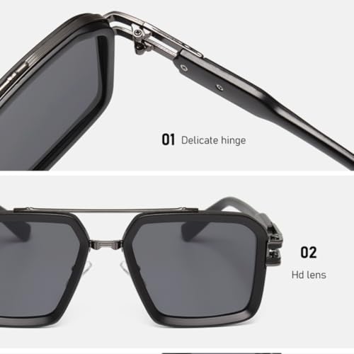 Lunettes de soleil Steampunk aux finitions métalliques soignées et verres ronds