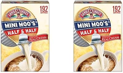 Land O Lakes Mini Moos Creamer Half & Half Cups 192Count 54 Fl Oz (Pack May Vary), Individual Shelf-Stable Half & Half Pod...
