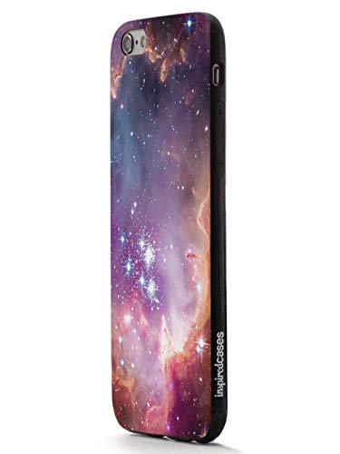 Inspired Cases - 3D Textured Iphone 6/6S Case - Rubber Bumper Cover - Protective Phone Case For Apple Iphone 6/6S - Hubble Scope Colorful Constellation Stars Outer Space #TOP2