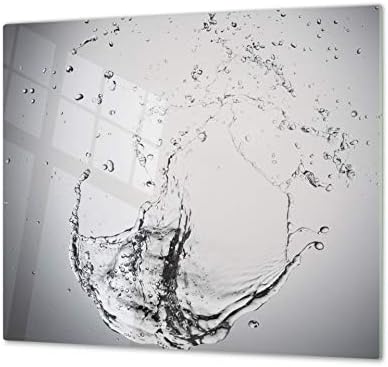 Planche De Cuisine En Verre Trempé Tulup 60x52 Cm - Motif Tigre - Moderne
