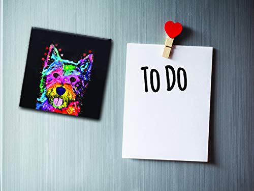 Enjoy It Pet Magnet, Westie Featuring The Pop Art Of Dean Russo - Measures 2.5" #TOP2