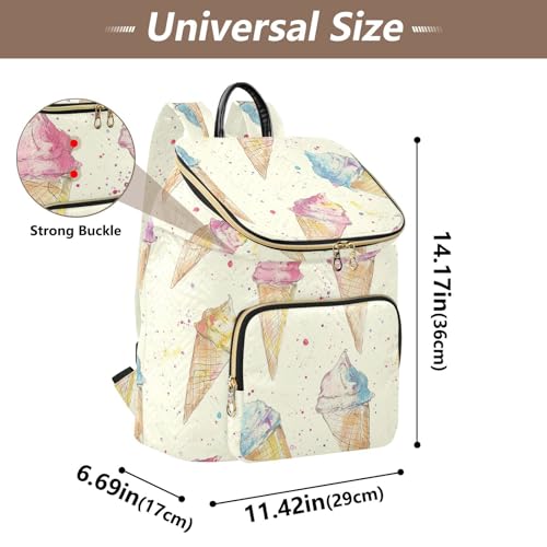 KLL Icecream Design Colorpencil Backpacks for Women Fashion Casual Ladies Travel Backpack for Work Sports Travel3