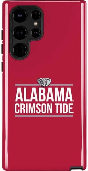 Skinit Impact Phone Case Compatible with Galaxy S24 Ultra - Officially Licensed University of Alabama White Jersey Design