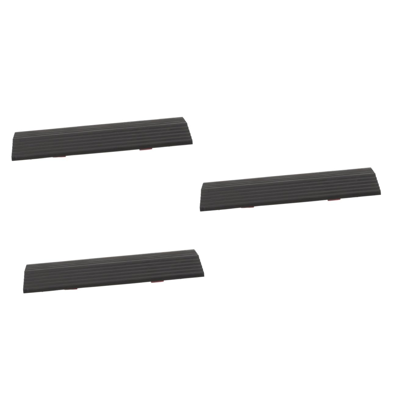 IWOWHERO 3pcs Robot Climbing Mat Wheel Chair Ramp for Home Steps Small Ramp Outside Robot Vacuum Ramp Door Wheel Chair Ramp for Home Entrance Small Wheelchair Ramp Power Sweeper Dog Rubber