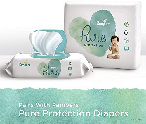 Baby Wipes, Pampers Aqua Pure Sensitive Water Baby Diaper Wipes, Hypoallergenic and Unscented, 12x Pop-Top Packs, 672 Count - Thumbnail 7