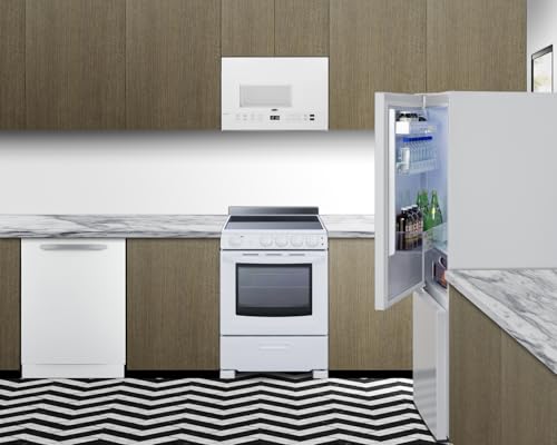 Summit 28" Bottom Freezer Refrigerator, Refrigerator- Freezer, Energy Star, White - FFBF151WLHD (Left Hand Door) on Fridge.com