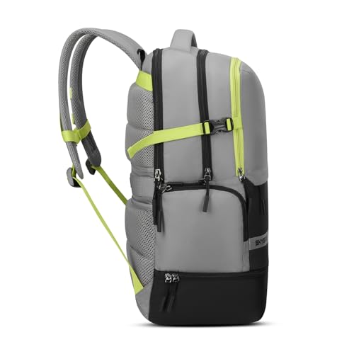 Image of Skybags Basecamp 17 Inch Compatible Laptop Backpack 40L | 3 Compartments with Quick-Access Front Pocket & Rain Cover | Tablet Sleeve & Side Bottle Pocket | Office & Travel Backpack for Men & Women