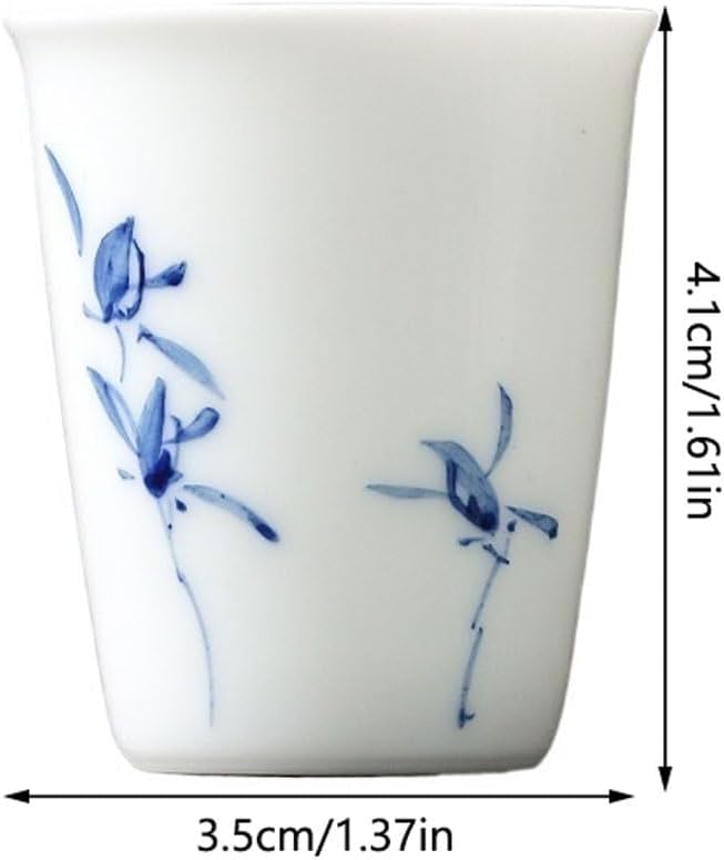 GSOUL Kungfu Tea cup Tea Cups Hand-painted Phalaenopsis Small Host Creative Personal Kung Fu Ceramic Sets Small Tea Cups