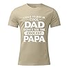 Product Category Men's T-Shirts - Male Spring Father's Day Casual Letter Partial Print T-Shirt Crew Neck Short Sleeve Top, beige, 3XL #3
