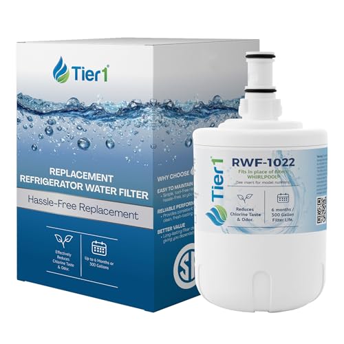 Tier1 RWF1022 8171413 Refrigerator Water Filter | Replacement for Kenmore 9002, EDR8D1, 469002, 8171414, WF286 | Fridge Filter Lasts Up To 6 Months | Easy Install | Odor Control | Great Tasting Water