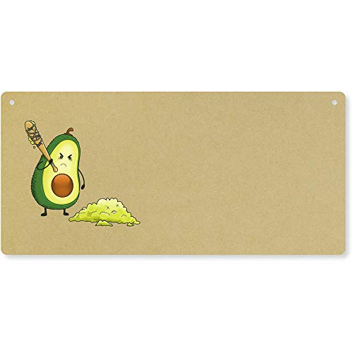 Image of Azeeda 'Smashed Avocado' Door Plaque/Wall Sign (DP00038376)