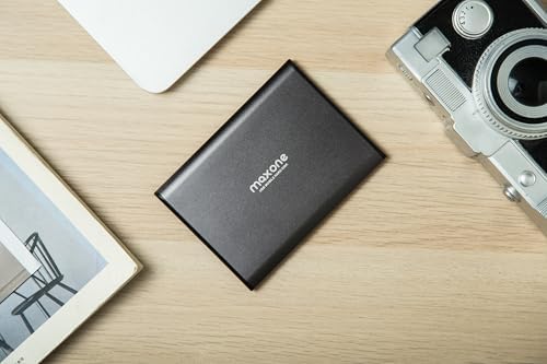 Maxone 500GB Ultra Slim Portable External Hard Drive HDD USB 3.0 Compatible with PC, Laptop, Charcoal Grey - 4