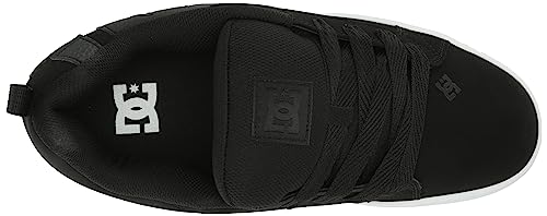 Image of DC Men's Court Graffik Casual Skate Shoes Black /Black /White 10