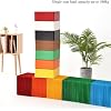 Paper Accordion Folding Telescopic Bench, Creative Design Bench, Folding Paper Stool Sofa Chair, Paper Relaxing Footrest, Suitable for Office, Reception Room, Living Room and Shopping Mall