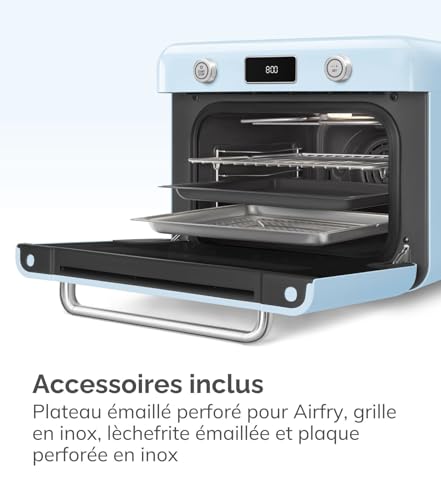 Mini Four Smeg COF01PGEU – 30L, 1800W, Combiné Vapeur, Vert d'Eau - vue 8
