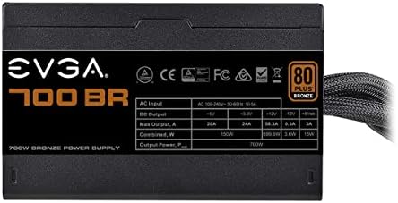 Evga 700 Br, 80+ Bronze 700W, Power Supply 100-Br-0700-K3 (Uk)
