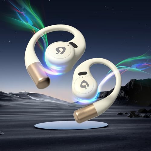 VoxSoul Open Ear Headphones - Lightweight Bluetooth Earbuds Wireless Headphones Bluetooth 5.3 Stable Transmission Open Ear Earbuds for Long Lasting Comfort 55H Play Time Crystal-Clear Calls
