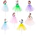 Hilloly Prinzessinnen Tortendeko 7PCS Prinzessinnen Kuchen Topper Frozenes Tortendeko Geburtstag Cartoons Prinzessin Cake Toppers für Kinder Prinzessinnen Themenparty Birthday Party