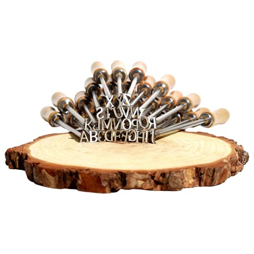 Fer à repasser alphabet 1,27 cm de haute précision pour cuir et bois - 2