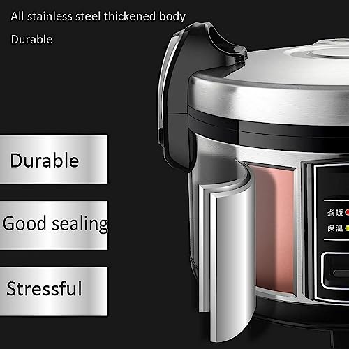 Olla Arrocera Grande, Olla De Cocción Lenta Comercial, Capacidad De 13 L, Olla Interior Antiadherente, Ideal para Hoteles, Restaurantes, Comedores Y Escuelas: Una Solución De Cocci，15l