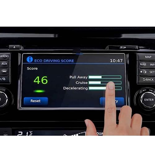 Film d'écran de GPS anti-rayures en verre trempé haute résistance pour X-Trail T32