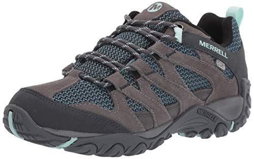 Merrell womens Alverstone Waterproof Hiking Shoe, Charcoal, 9.5 US