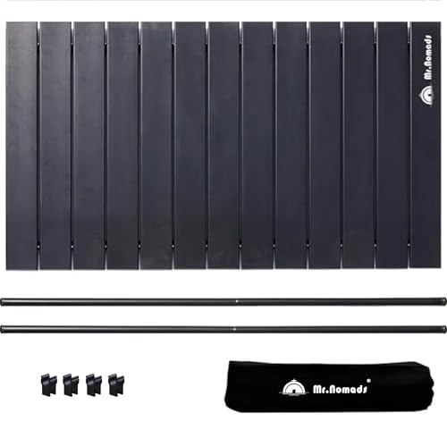 MR. NOMADS 【ラグビー日本代表使用メーカー】 KW005・KW006型対応 キャリーワゴンテーブル キャリーカートテーブル 軽量 プライバシー保護 コンパクト 高耐久 折り畳み アウトドアワゴンテーブル (WT005・WT006 Black) テ