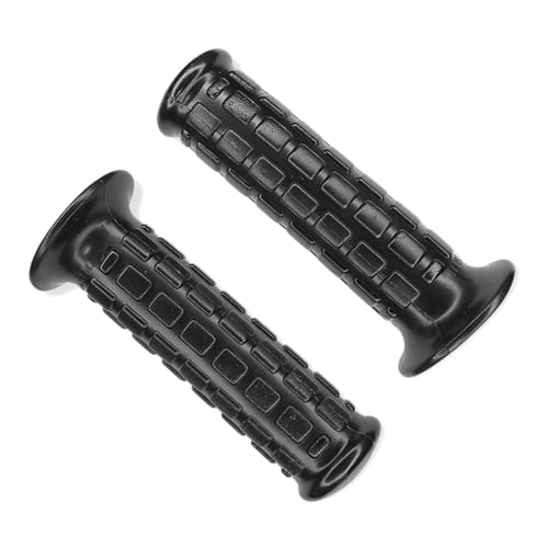 cyclingcolors Puños de Manillar Moto 115 mm Izquierda 7/8' (22 mm) Derecha 1' (24 mm) Revestimiento Antideslizante instalación fácil universales para Moto Scooter ciclomotor Negro