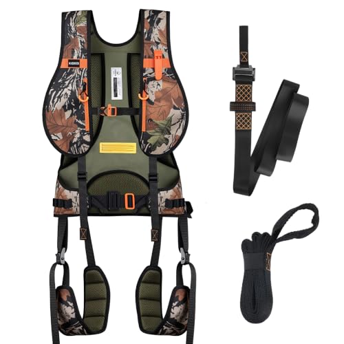 Image of Kalkal Tree Stand Harness, Hunter Safety System Harness for Tree Stand, Lightweight Padded Hunting Safety Harness for Men