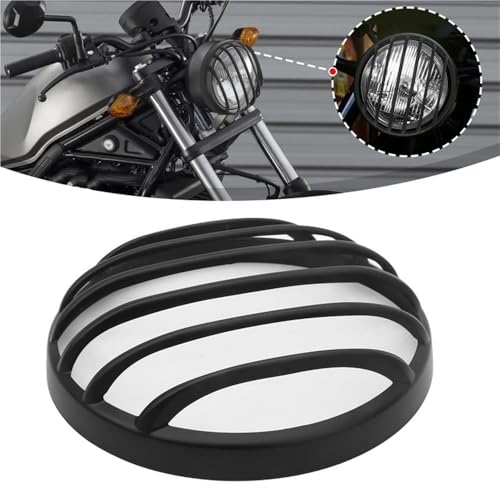 Cache calandre phare moto noir, grille de protection robuste pour lampe frontale CMX - 2