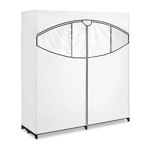 Whitmor Extra-Wide Clothes Closet, 60” with, White Cover