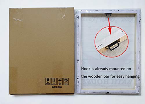 Wall Art For Living Room Bathroom Beach Wall Art Pineapple Tropical Leaves Canvas Art Ocean Picture Framed Modern Wall Art Print For Kids' Room Home Decoration Cute 12X16 #TOP7