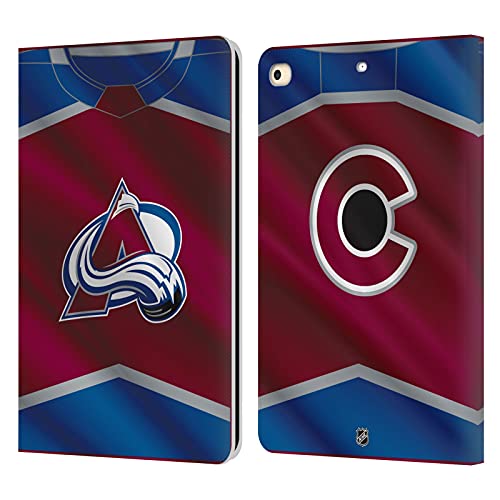 Étui Portefeuille iPad 9.7 2017 2018 Coque Cuir Colorado Avalanche NHL