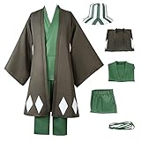 TMSREBU Urahara Kisuke Cosplay Costume Kurosaki Ichigo Outfit with Wig for Men(PY,2XL)