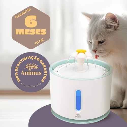 BEBEDOURO TIPO FONTE COM FILTRO 2,4 L HEALTHY PET ANIMUS BEM ESTAR