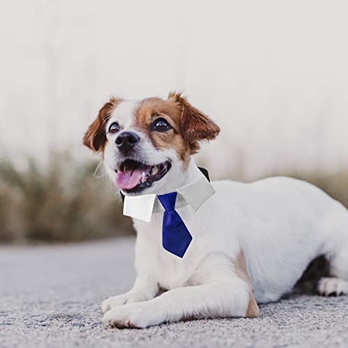 HACRAHO Dog Neck Tie Collar, 1 Piece Dog Tuxedo Necktie Collar Adjustable Dog Wedding Collar With Necktie for Small Medium Dogs M - Image 4
