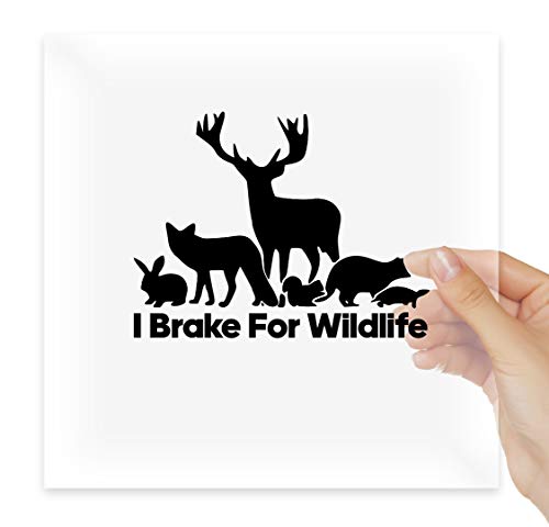 I Brake for Wildlife Vinyl Sticker Decals