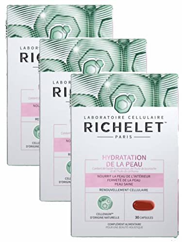 RICHELET Hydratation de la Peau - Lot de 3 Boites de 30 capsules 0.17 kg